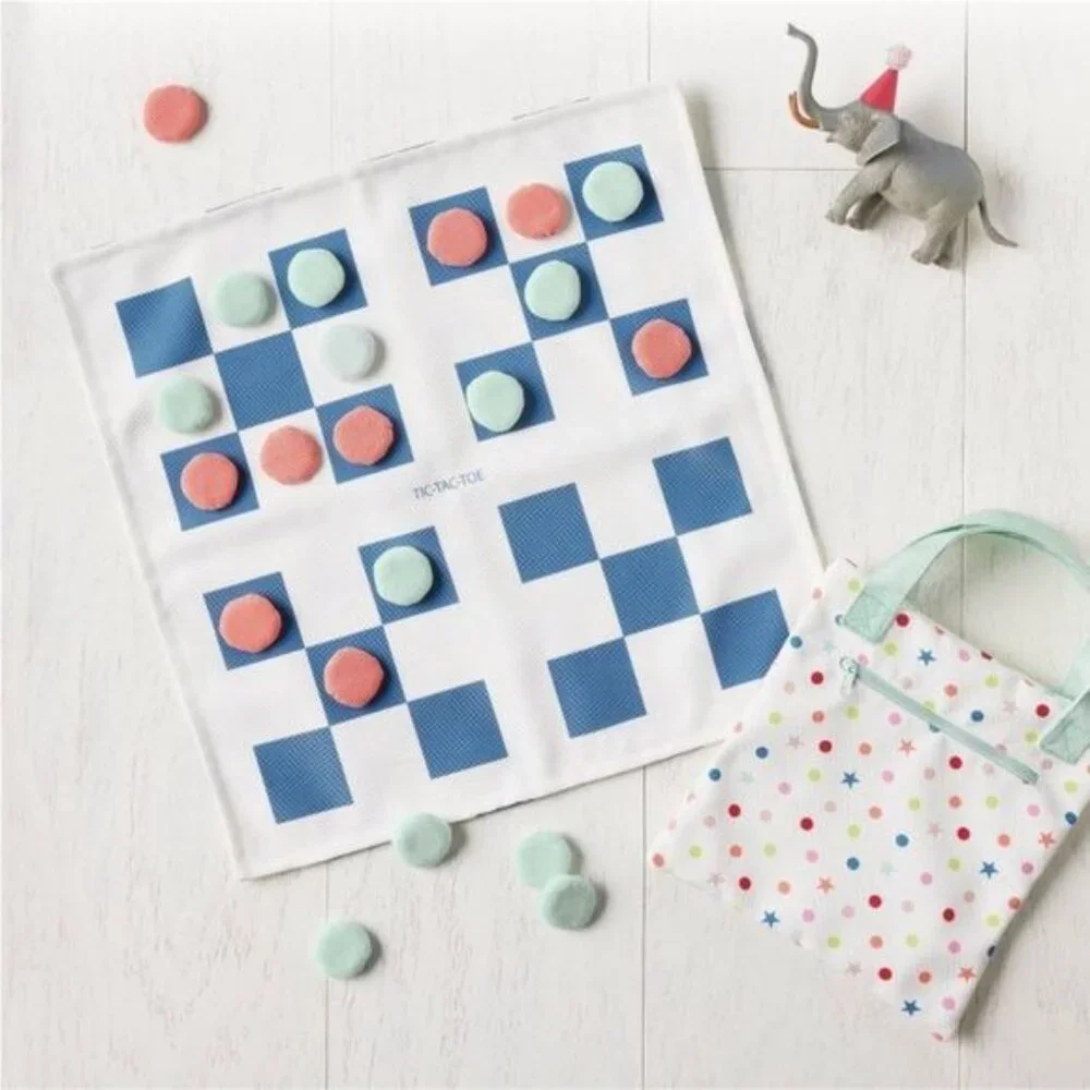 2-in-1 Checker Board & Tic-Tac-Toe‎ Travel Bag – Pillowfort - Target, Kids Games